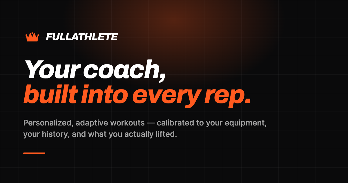 I built one plan for lifting and running, so a hard leg day turns your next run easy